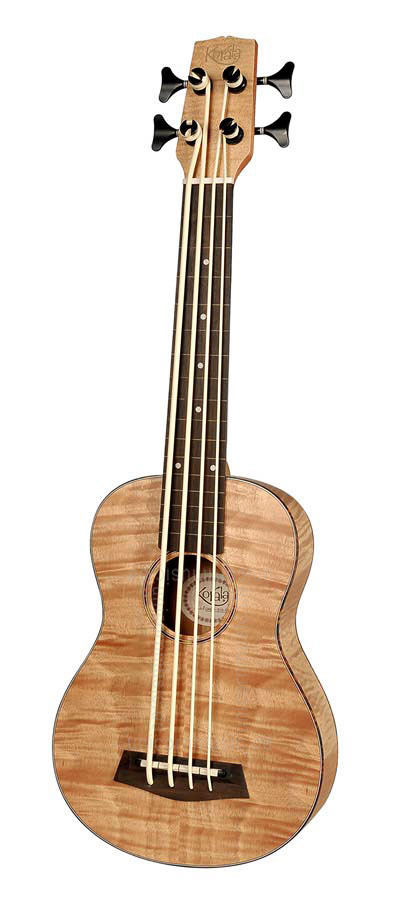 zur Artikelbeschreibung / Preis Bass Ukulele - KORALA UKBB 310 FE - Tonabnehmer - Fretless - Okume Decke