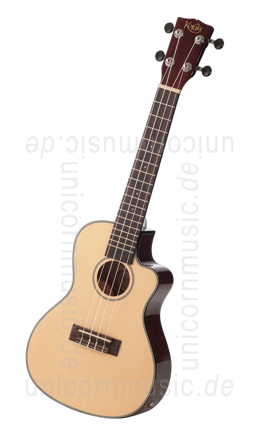 zur Artikelbeschreibung / Preis Konzert Ukulele - KORALA UKC/70-CENT - Tonabnehmer - Cutaway - Fichtendecke