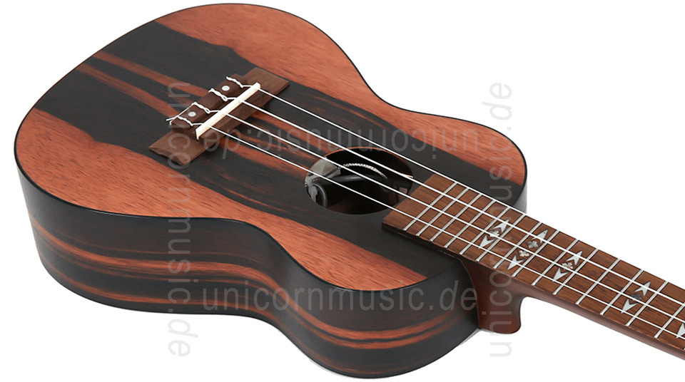 zur Artikelbeschreibung / Preis Konzert Ukulele - FLIGHT DUC 460 CEQ Amara - Tonabnehmer + Tasche