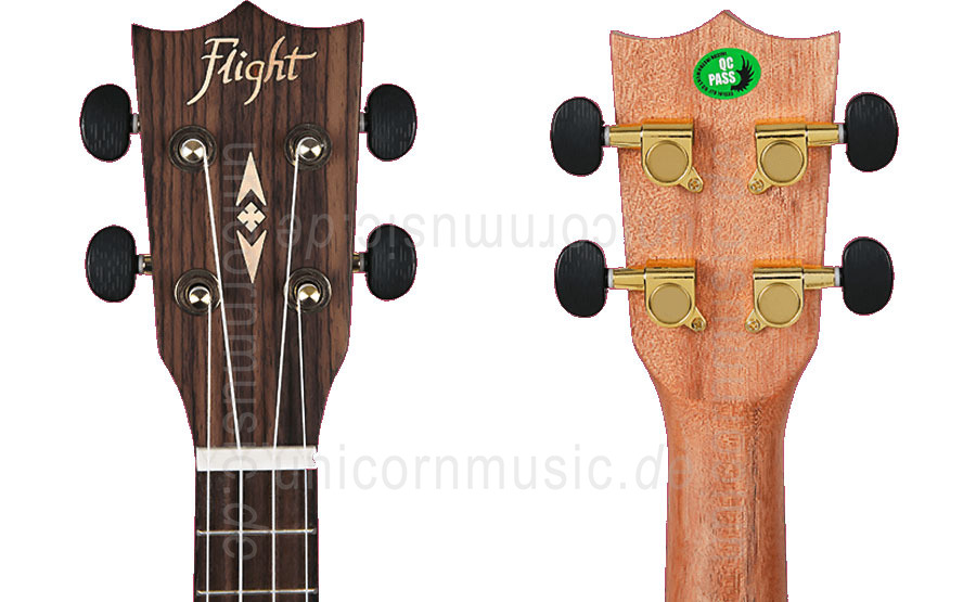 zur Artikelbeschreibung / Preis Konzert Ukulele - FLIGHT DUC 450 - Mango + Tasche