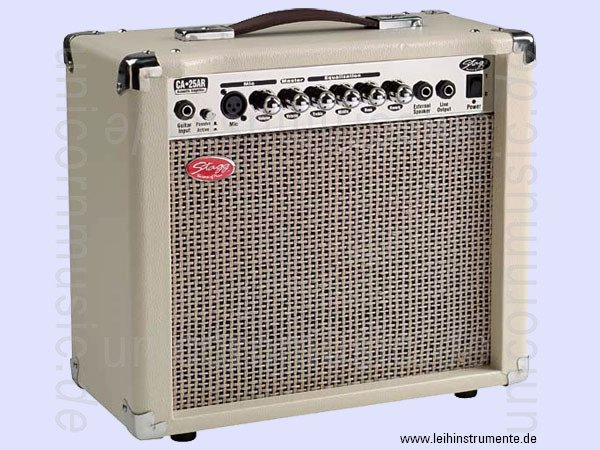 zur Artikelbeschreibung / Preis Akustikgitarrenverstärker STAGG CA-25AR