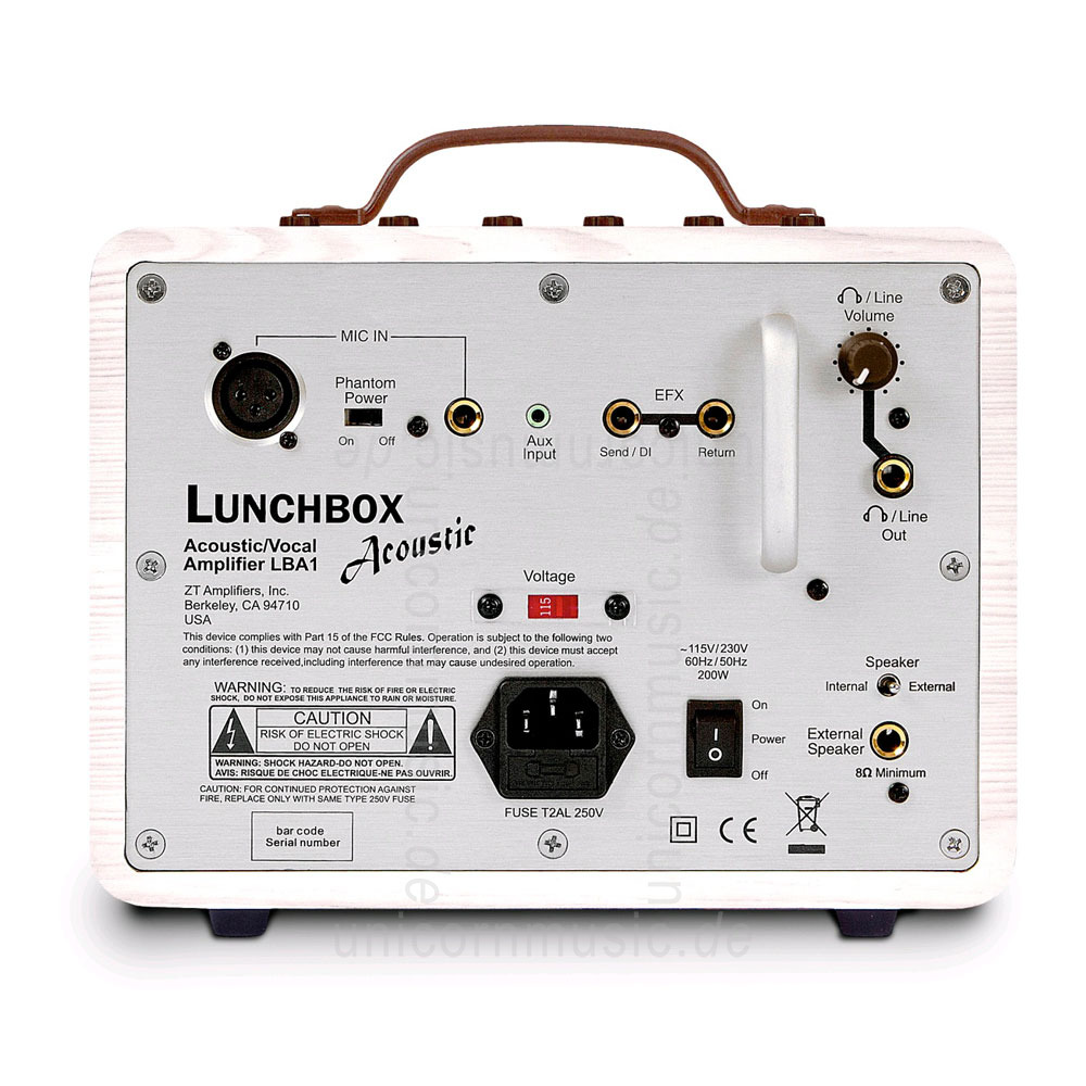 zur Artikelbeschreibung / Preis Akustikverstärker - ZT AMPLIFIERS LUNCHBOX ACOUSTIC - Combo