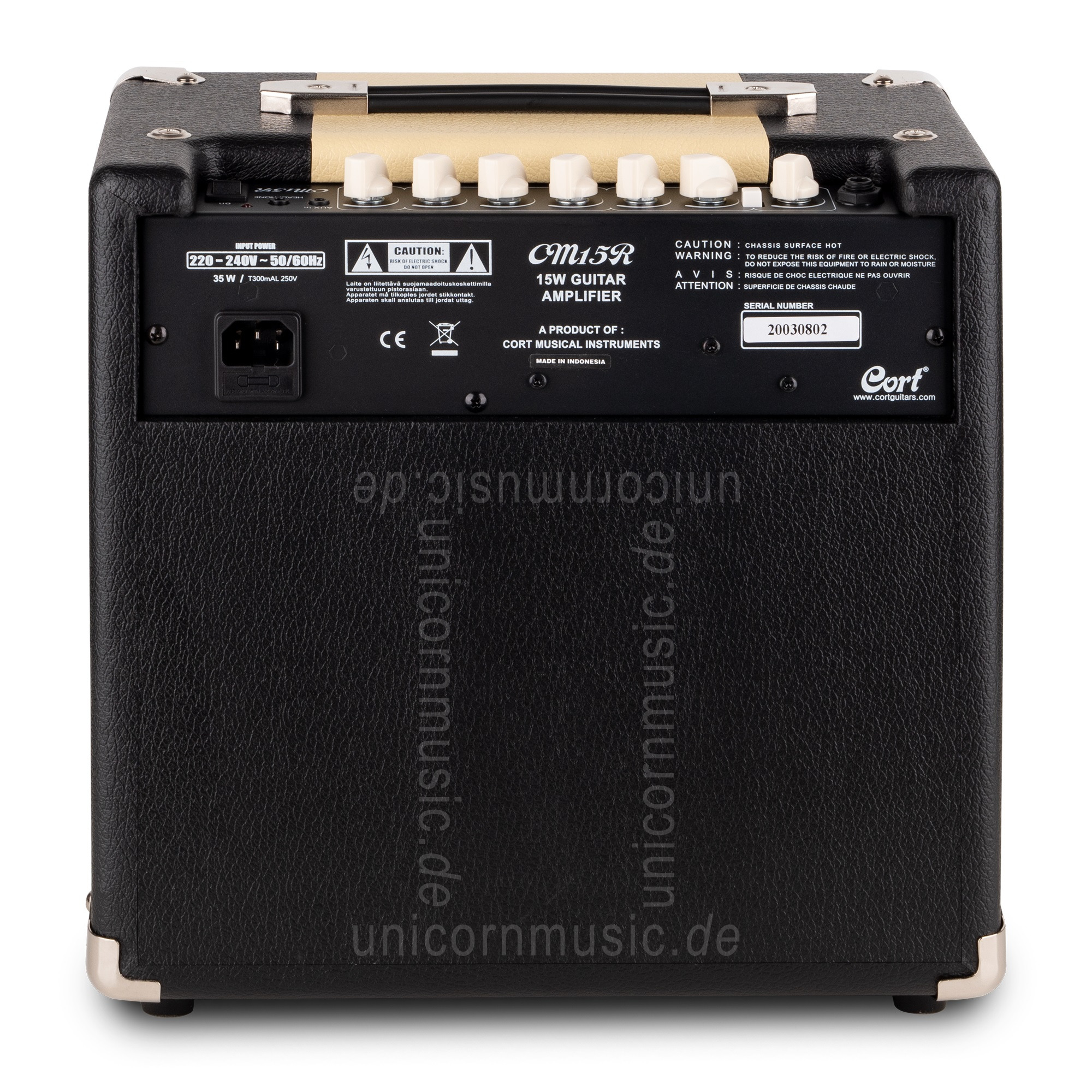 zur Artikelbeschreibung / Preis E-Gitarrenverstärker CORT CM15 Black - Combo