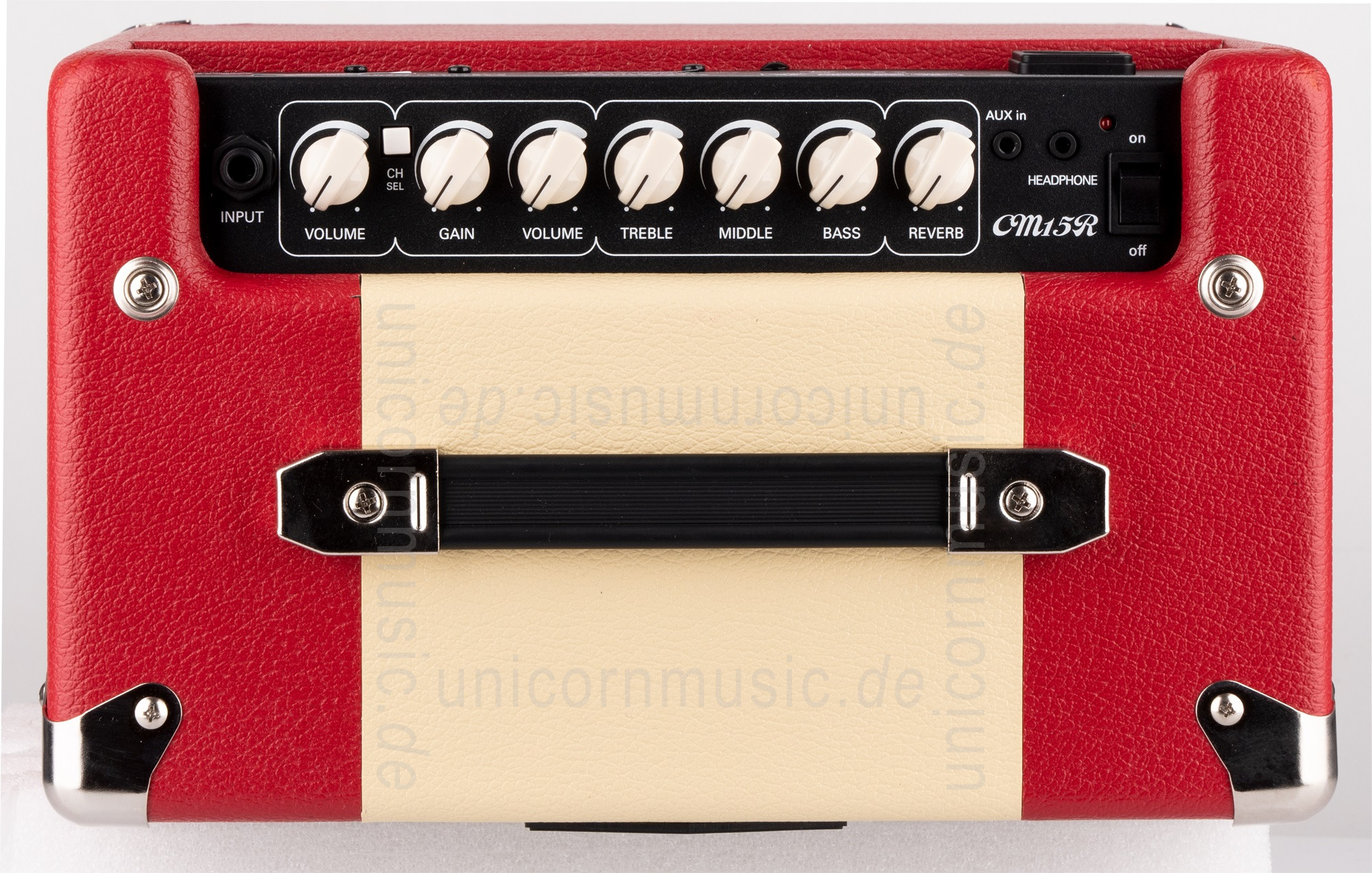 zur Artikelbeschreibung / Preis E-Gitarrenverstärker CORT CM15 Dark Red - Combo