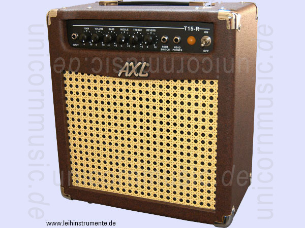 zur Artikelbeschreibung / Preis E-Gitarrenröhrenverstärker AXL T15R - Combo