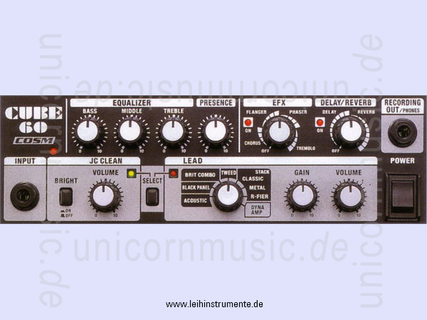 zur Artikelbeschreibung / Preis E-Gitarrenverstärker ROLAND CUBE-60 - Combo