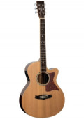 Western-Gitarre TANGLEWOOD TW45R E - Sundance Reserve Series - LR Baggs Stage Pro Element - Super Folk - Cutaway - massive Decke + Boden - Koffer