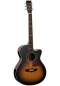 Western-Gitarre TANGLEWOOD TW45R VSE - Sundance Reserve Series - LR Baggs Stage Pro Element - Super Folk - Cutaway - vollmassive 