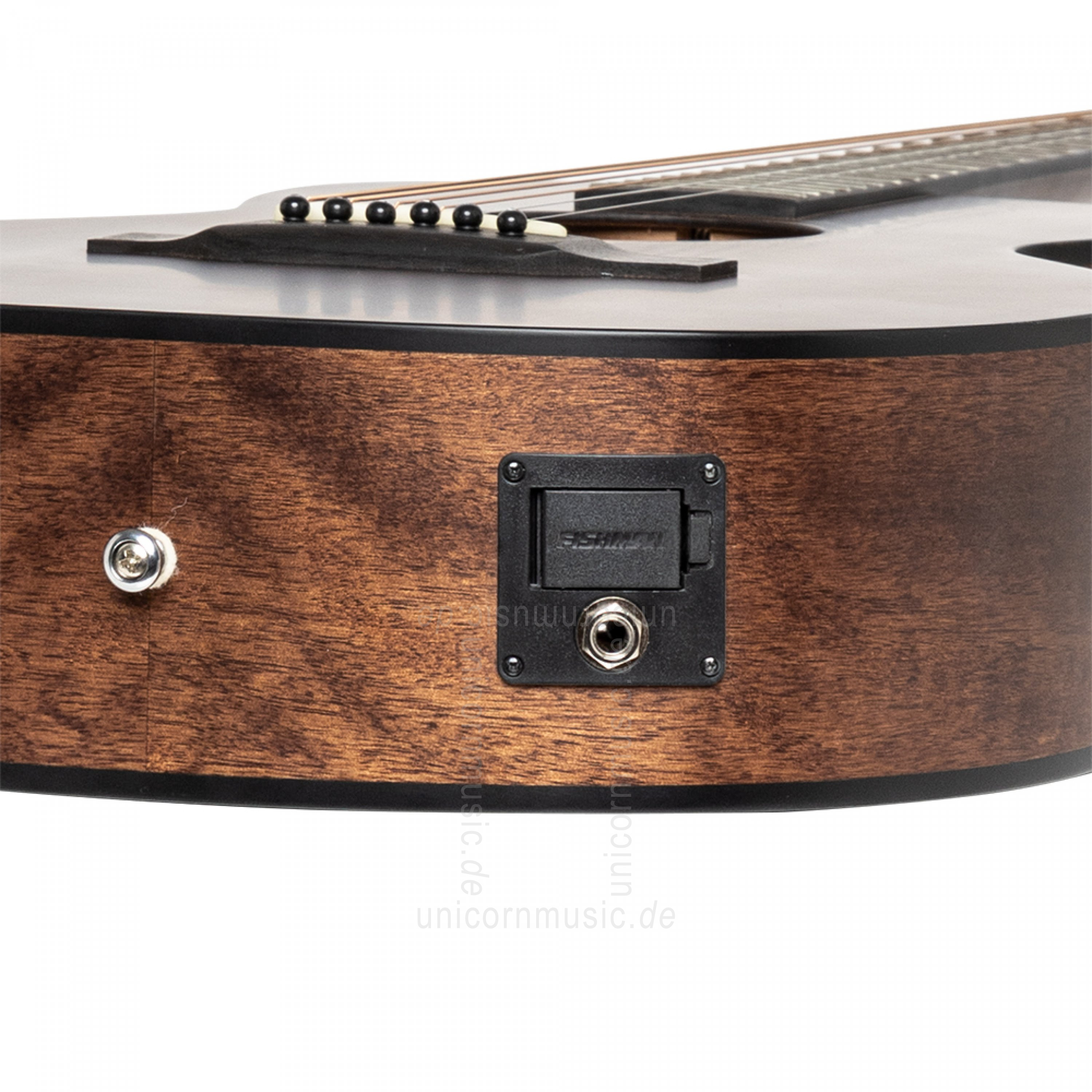zur Artikelbeschreibung / Preis Western-Gitarre JAMES NELIGAN Dov PFI + Fishman Tonabnehmer - mit massive Mahagonidecke