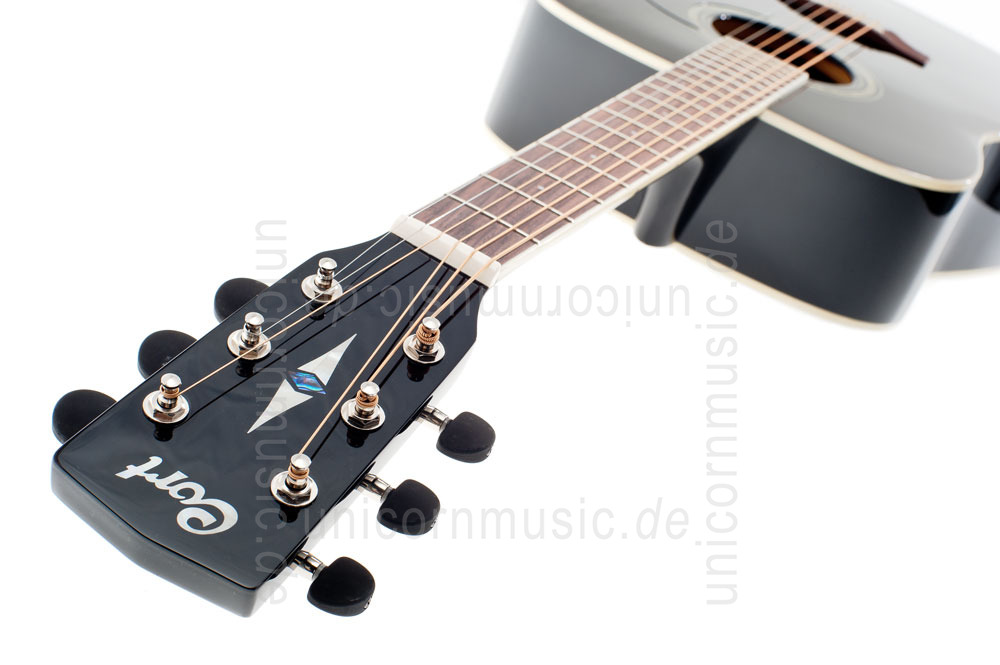 zur Artikelbeschreibung / Preis Western-Gitarre CORT EARTH 100 BK - Dreadnought - massive Fichtendecke