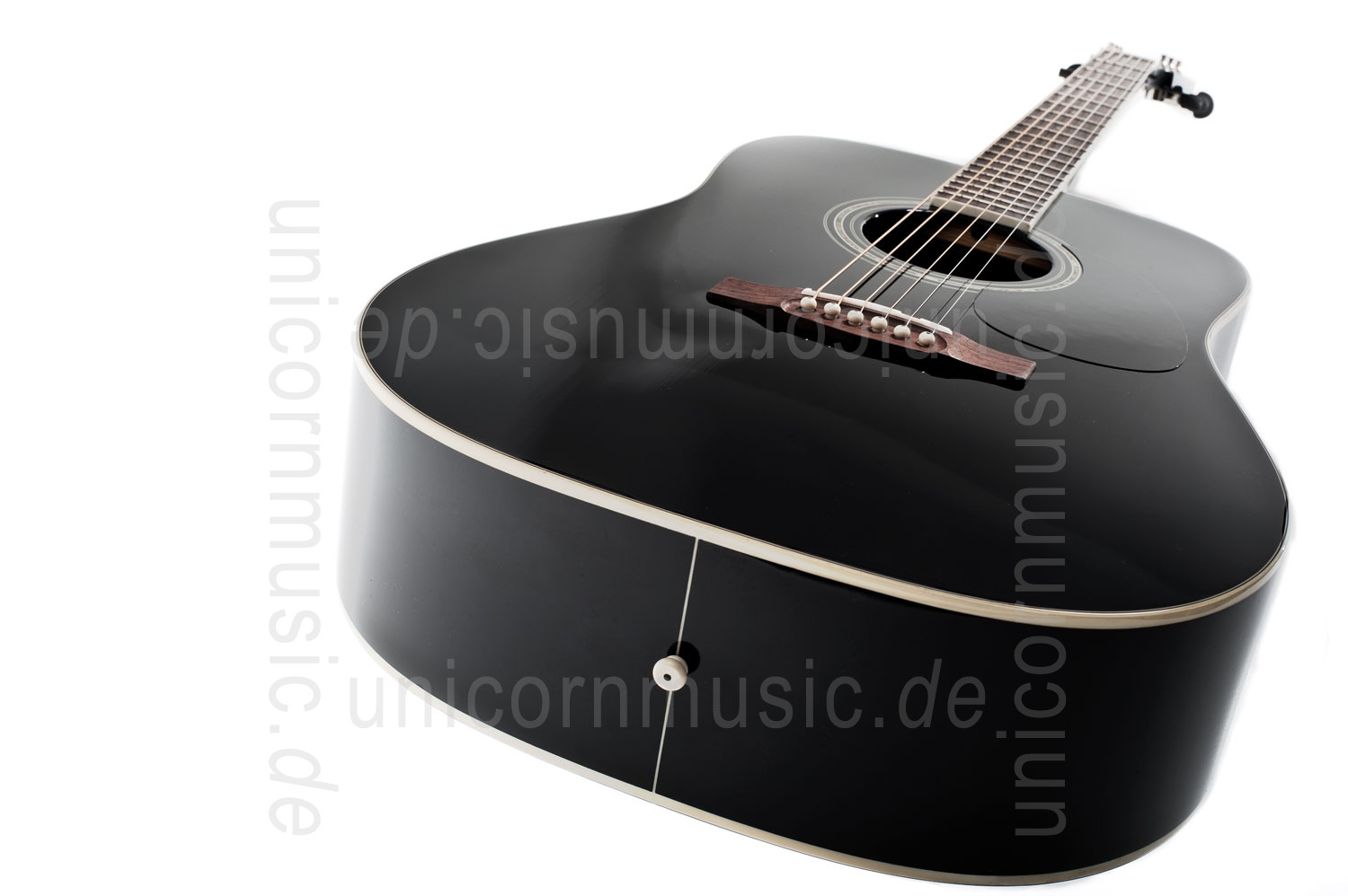 zur Artikelbeschreibung / Preis Western-Gitarre CORT EARTH 100 BK - Dreadnought - massive Fichtendecke