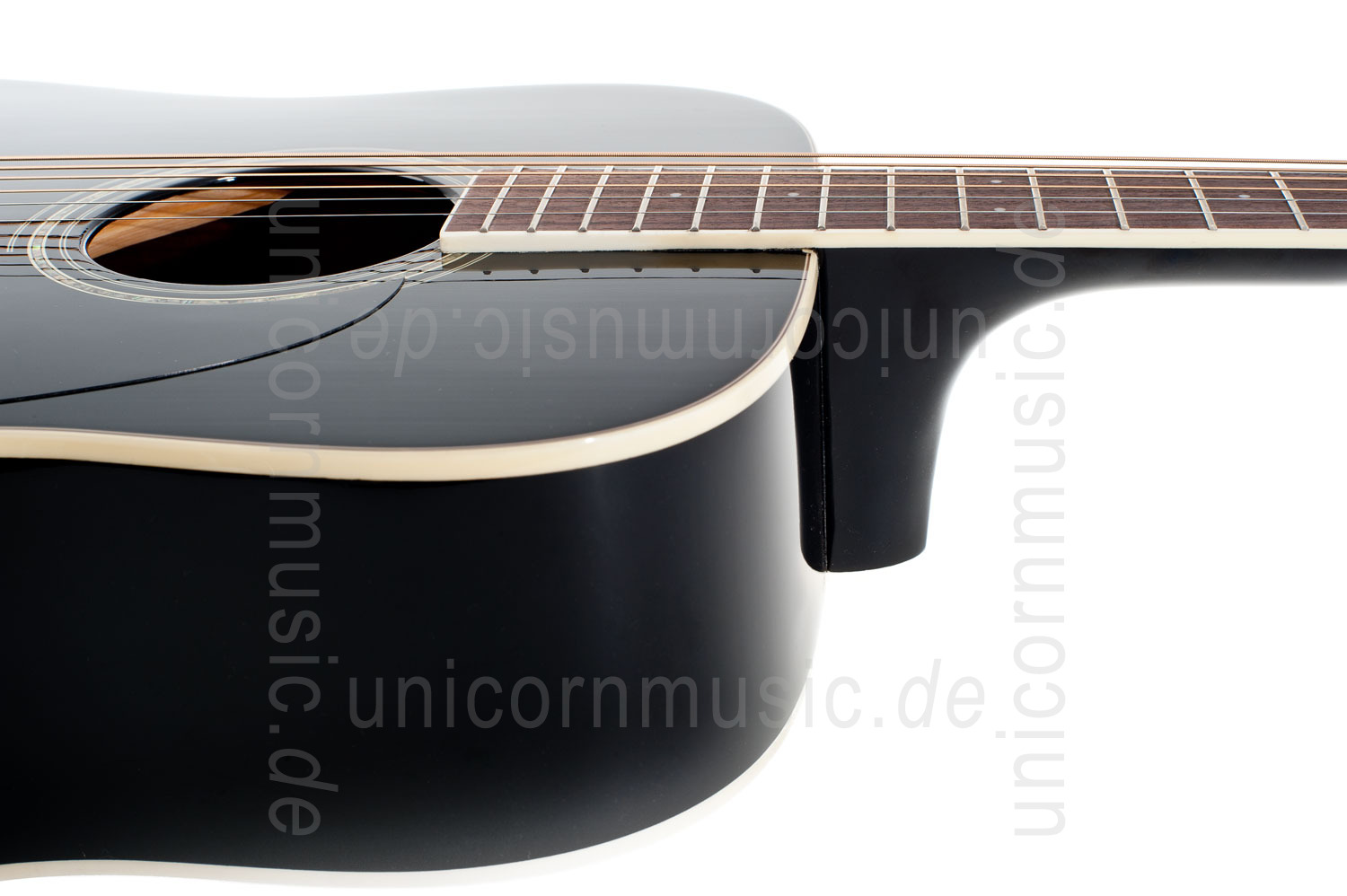 zur Artikelbeschreibung / Preis Western-Gitarre CORT EARTH 100 BK - Dreadnought - massive Fichtendecke