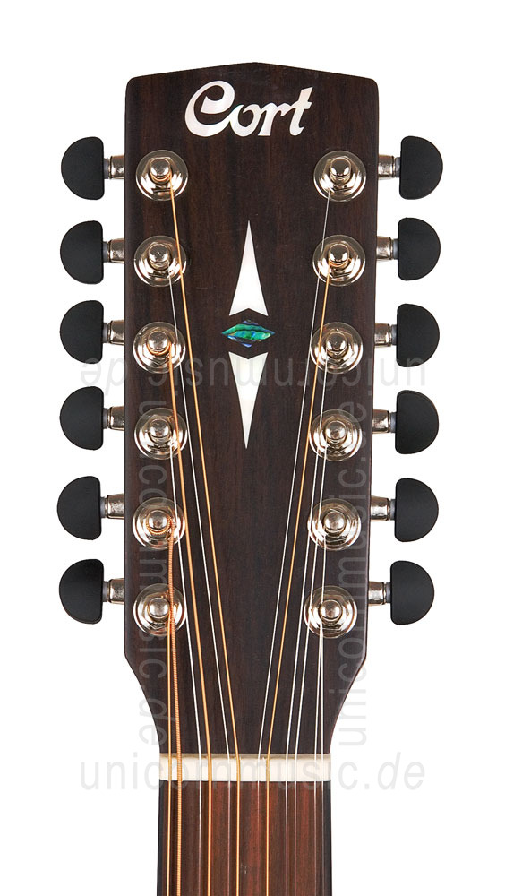 zur Artikelbeschreibung / Preis Western-Gitarre CORT EARTH 70-12 OP - Dreadnought - massive Fichtendecke