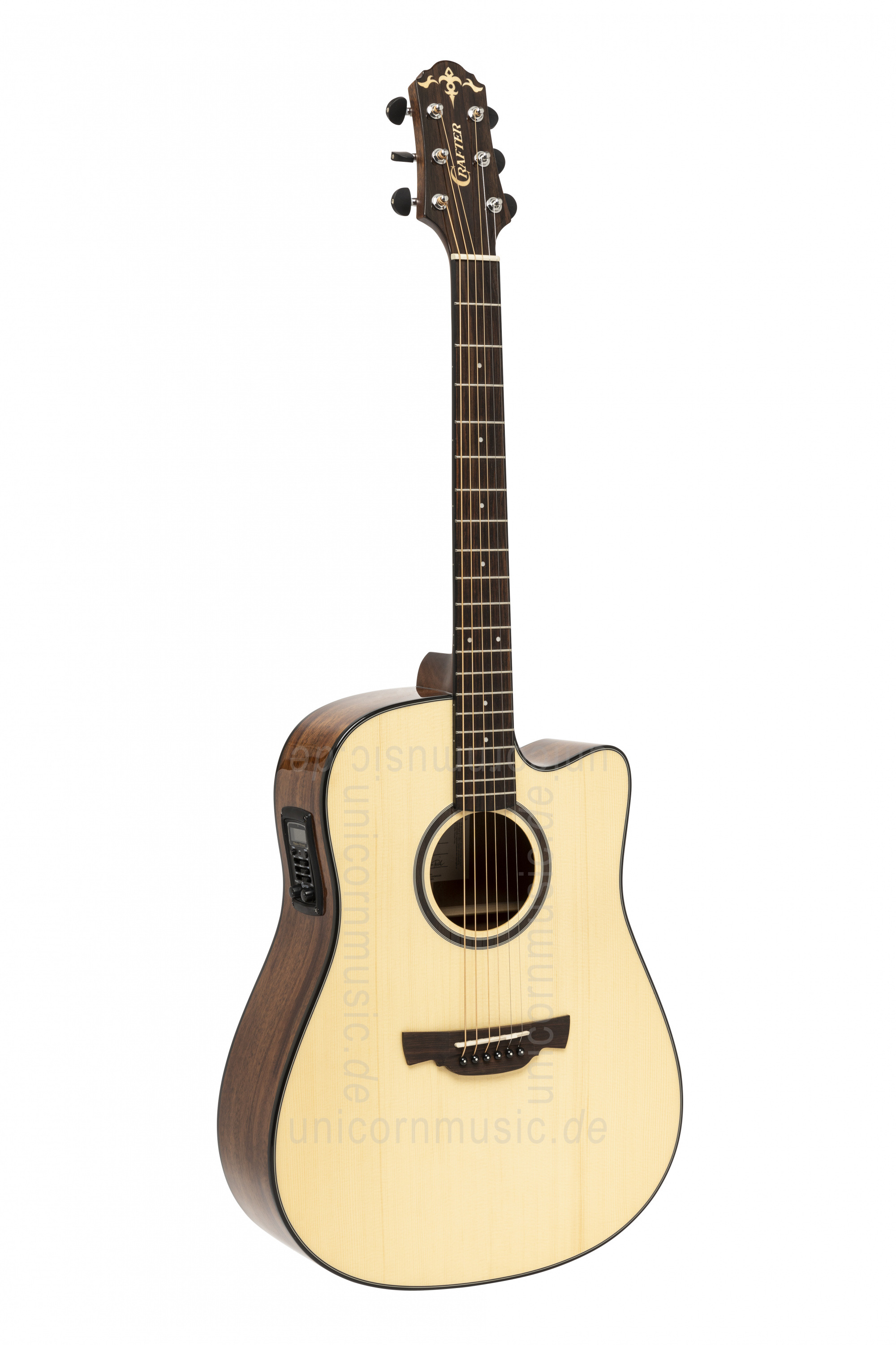 zur Artikelbeschreibung / Preis Western-Gitarre - CRAFTER Able 600CE N - Dreadnought - massive Fichtendecke