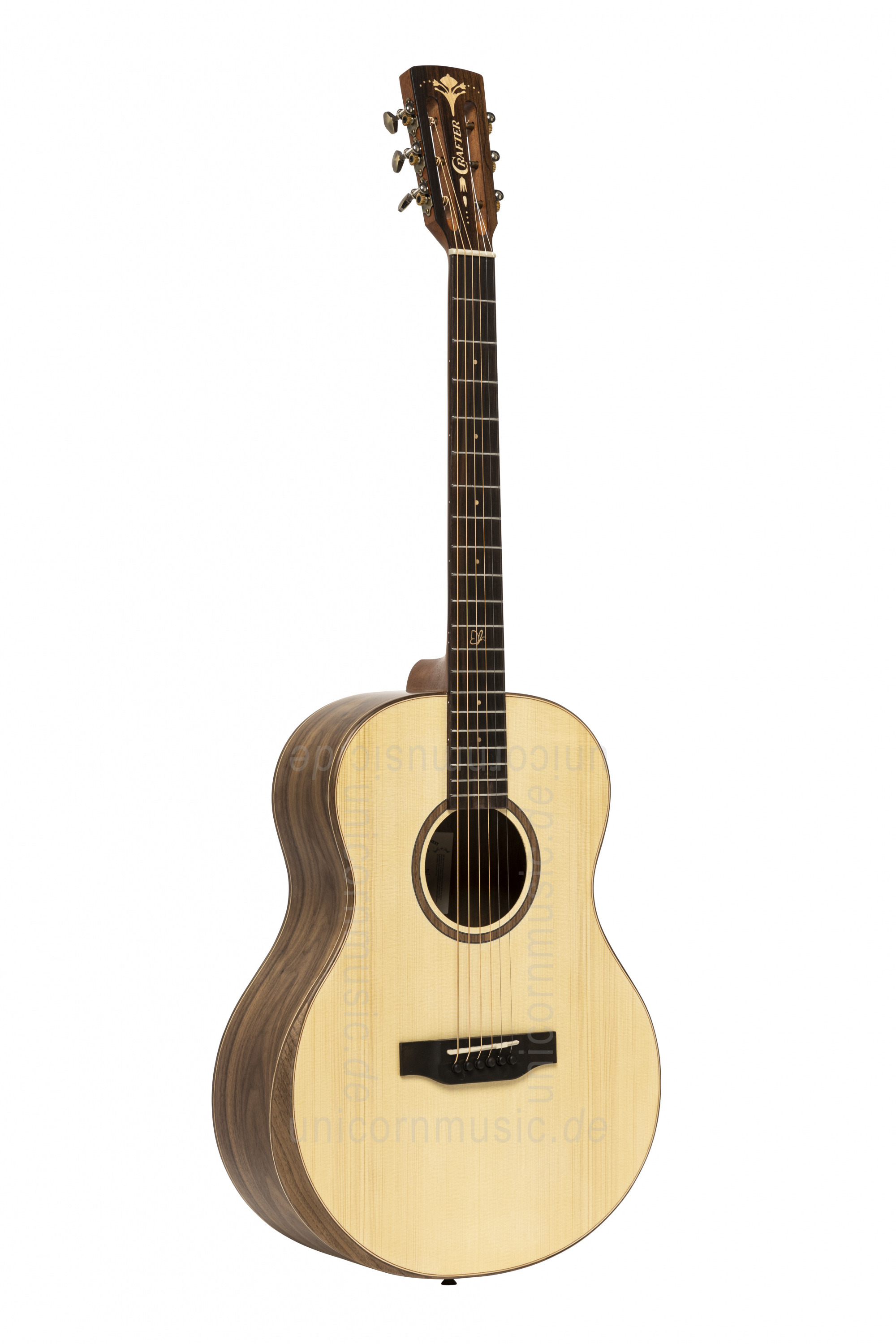 zur Artikelbeschreibung / Preis Western-Gitarre - CRAFTER BIG MINO BK WLN - massive Fichtendecke