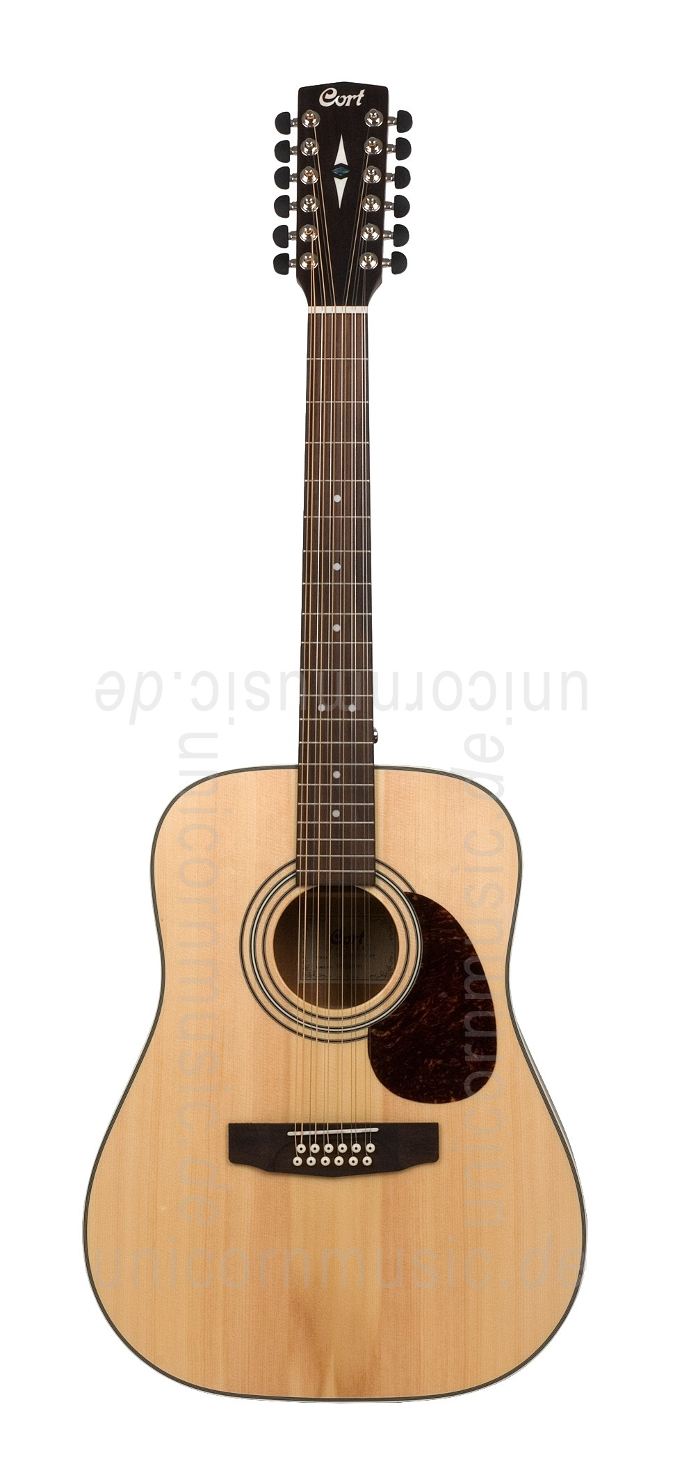 zur Artikelbeschreibung / Preis Western-Gitarre CORT EARTH 70-12 OP - Dreadnought - massive Fichtendecke