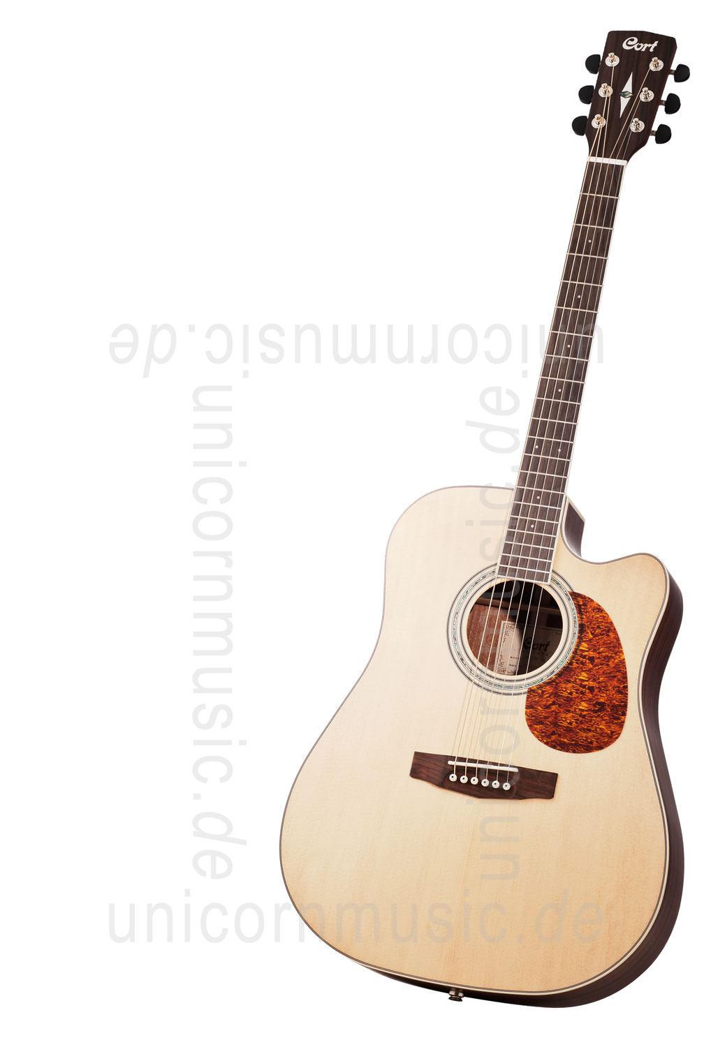 zur Artikelbeschreibung / Preis Western-Gitarre CORT MR 710-F NS - Dreadnought - Fishman - Cutaway - massive Fichtendecke