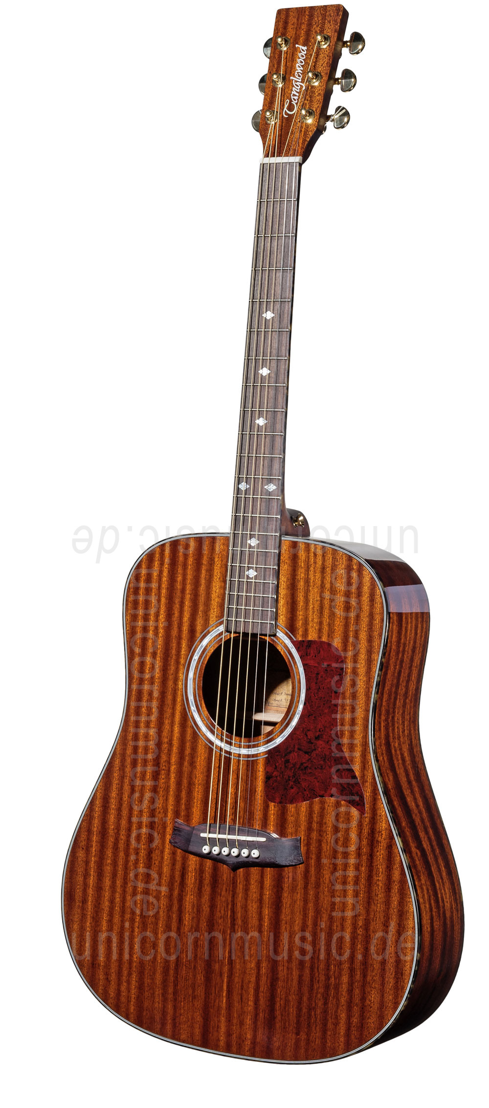 zur Artikelbeschreibung / Preis Western-Gitarre TANGLEWOOD TW15/ASM NAT - Sundance Series - Mahagoni - Dreadnought - vollmassiv