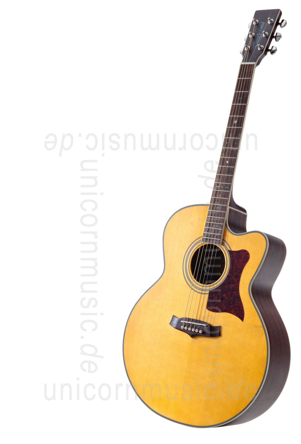 zur Artikelbeschreibung / Preis Western-Gitarre TANGLEWOOD TW55/NS E - Sundance Series - Fishman Presys Plus EQ - Jumbo - Cutaway - massive Decke + Boden