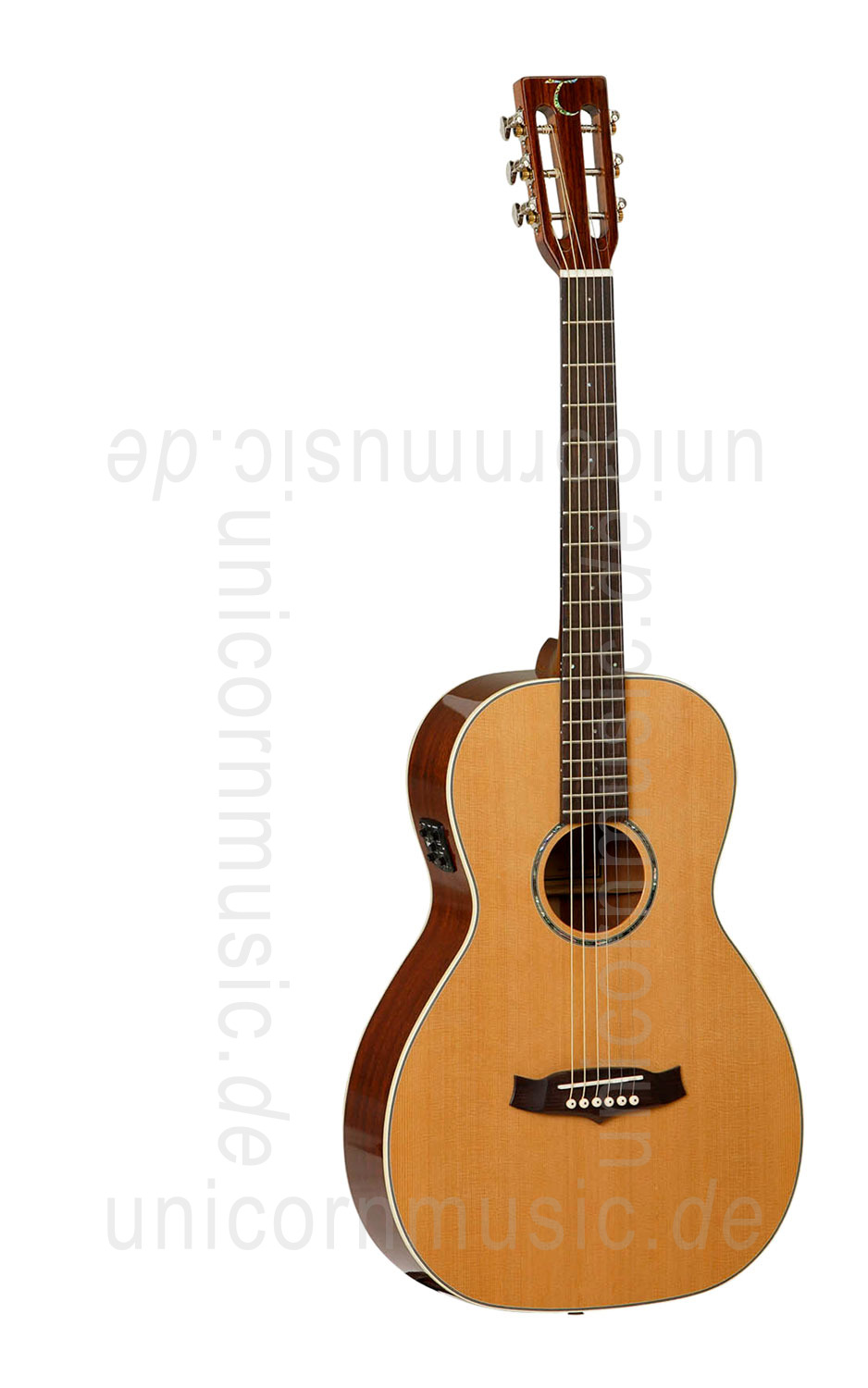 zur Artikelbeschreibung / Preis Western-Gitarre TANGLEWOOD TW73/B - Sundance Series - Parlour Modell - B-Band - massive Decke + Boden