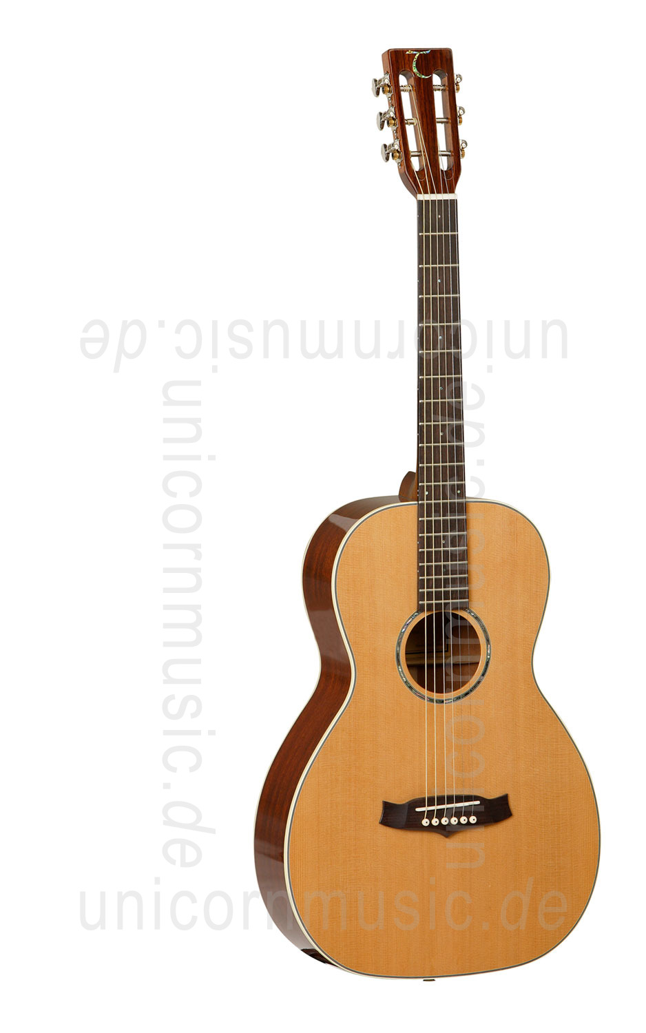 zur Artikelbeschreibung / Preis Western-Gitarre TANGLEWOOD TW73 PRO SPEC WIDE NECK - Parlour Modell - Sundance Series - massive Decke + Boden
