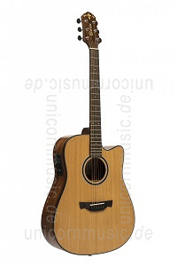 zur Detailansicht Western-Gitarre - CRAFTER Able D630CE N - Dreadnought - massive Zederndecke