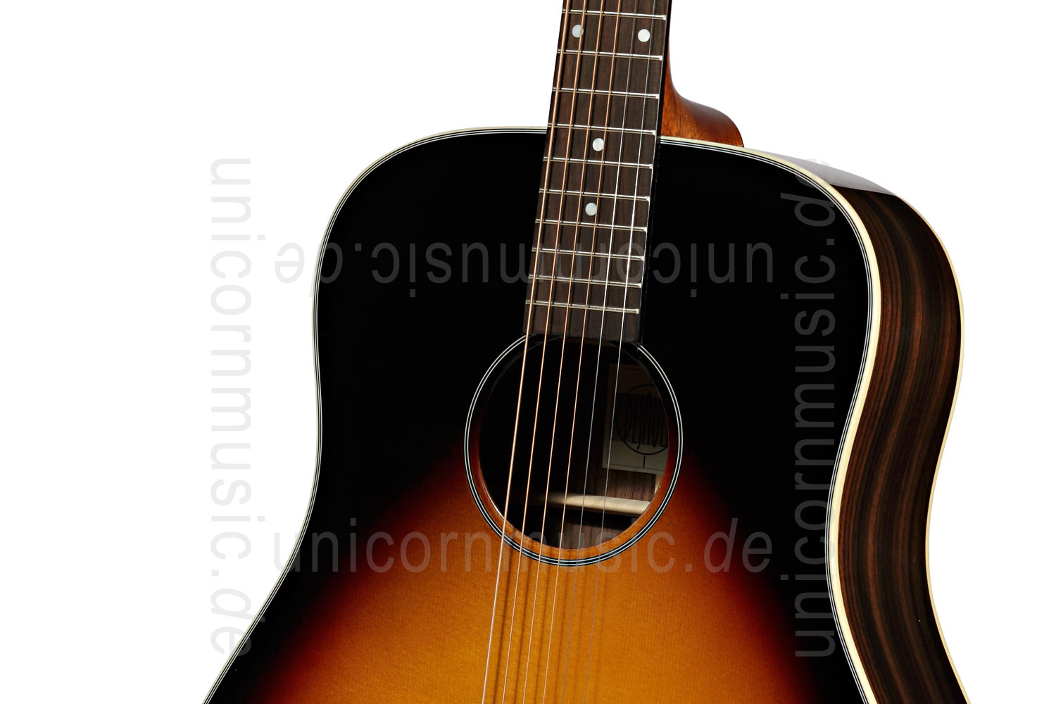 zur Artikelbeschreibung / Preis Western-Gitarre STANFORD DEJA VU SERIES DJ45 VB - Dreadnought - massive Decke + Boden