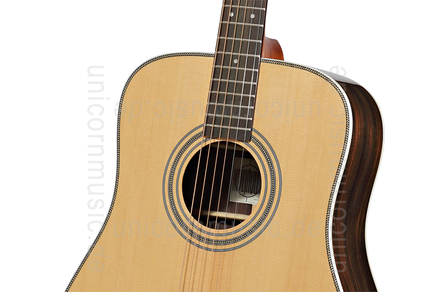 zur Artikelbeschreibung / Preis Western-Gitarre STANFORD DEJA VU SERIES DRUNKEN DADDY 28 - Dreadnought - massive Decke + Boden