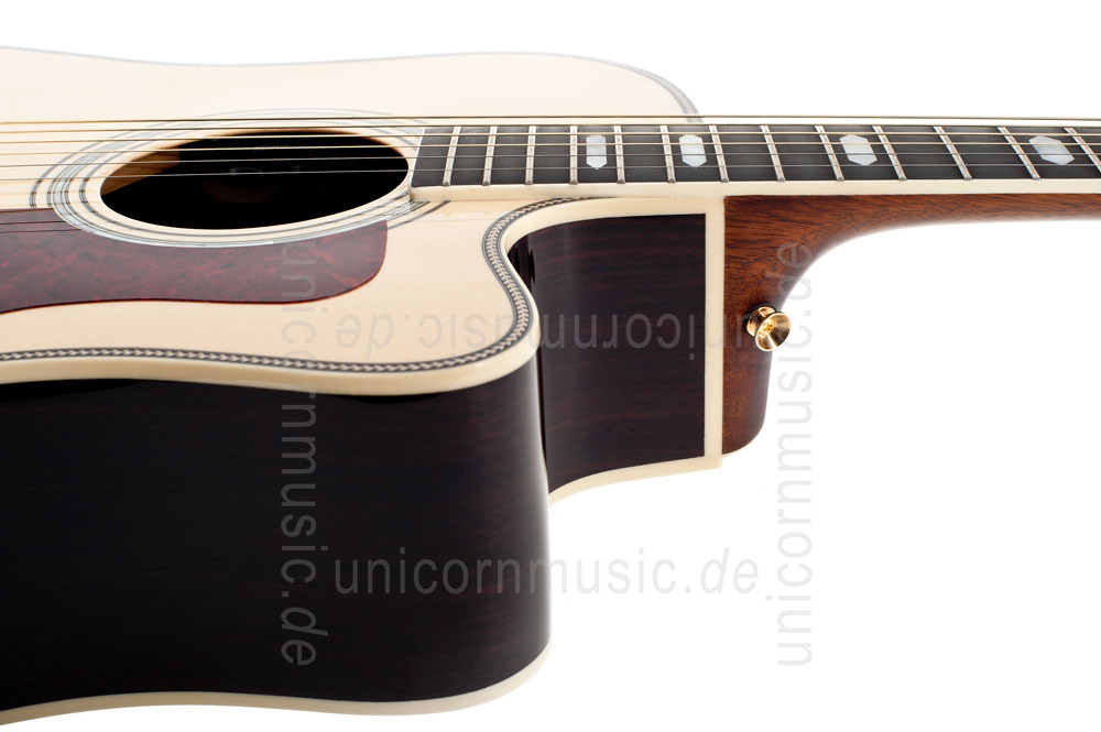 zur Artikelbeschreibung / Preis Western-Gitarre TANGLEWOOD TW1000/H SRC E - Heritage Series - Fishman Presys Blend - Cutaway - vollmassiv 