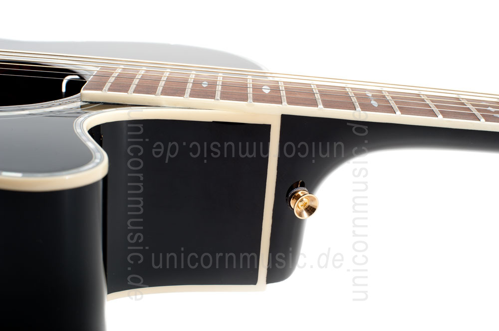 zur Artikelbeschreibung / Preis Western-Gitarre TANGLEWOOD TW49/BK DLX E - Sundance Series - Fishman Presys Plus EQ - Super Folk - Cutaway - masive Decke + Boden