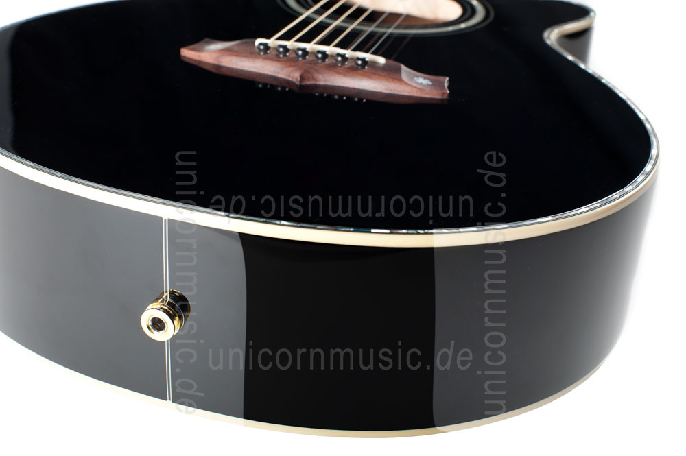 zur Artikelbeschreibung / Preis Western-Gitarre TANGLEWOOD TW49/BK DLX E - Sundance Series - Fishman Presys Plus EQ - Super Folk - Cutaway - masive Decke + Boden