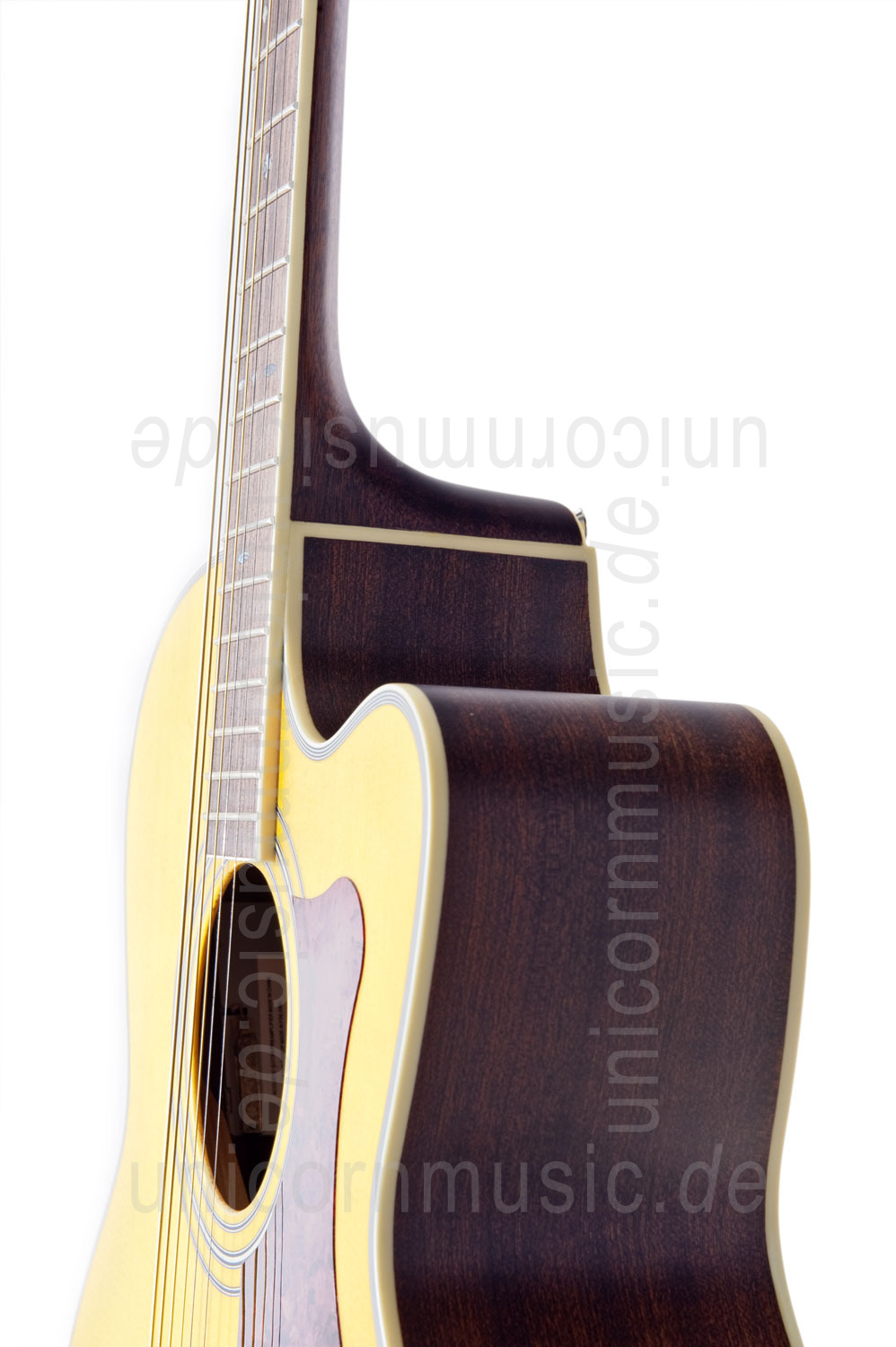 zur Artikelbeschreibung / Preis Western-Gitarre TANGLEWOOD TW55/NS E - Sundance Series - Fishman Presys Plus EQ - Jumbo - Cutaway - massive Decke + Boden